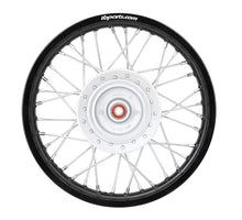 Load image into Gallery viewer, TB Parts Black FRONT Wheel Assembly, HD Aluminum Rims, HD spokes – All Honda CRF110