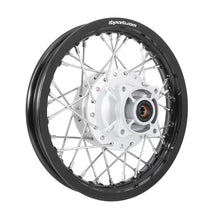 Load image into Gallery viewer, TB Parts Black REAR Wheel Assembly, HD Aluminum Rims, HD spokes – All Honda CRF110