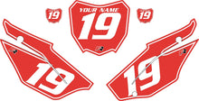 Load image into Gallery viewer, 2019-2025 Honda CRF110 Red Pre-Printed Backgrounds - White Pinstripe by FactoryRide