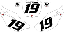 Load image into Gallery viewer, 2019-2024 Honda CRF110 White Pre-Printed Backgrounds - Black Numbers by FactoryRide
