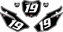 Load image into Gallery viewer, 2019-2024 Honda CRF110 Black Pre-Printed Backgrounds - White Pinstripe by FactoryRide
