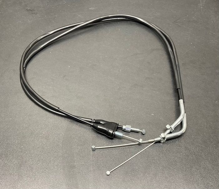 2019-2024 Honda CRF110 Extended throttle cable with White BBR Throttle tube