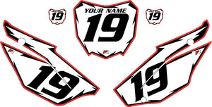 2019-2024 Honda CRF110 White Backgrounds - Red Pro Shock by Factory Ride