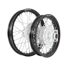 Load image into Gallery viewer, TB Parts Black Wheel Assembly Set, HD Aluminum Rims, HD spokes – All CRF110
