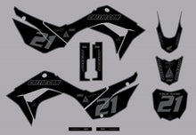 Load image into Gallery viewer, Honda CRF110 Full Graphics Kit Black-Grey Bold Series - CRF110.COM
