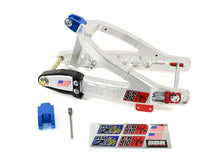 Load image into Gallery viewer, Honda CRF110F Super Stock Swingarm by BBR with extra shock drop out and brake rod extension

