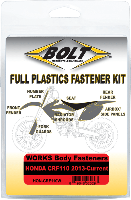 BOLT BODY WORK FASTENER KIT HONDA CRF110